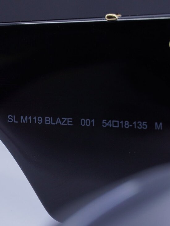 Saint Laurent SLM119 BLAZE 001 Butterfly Sunglasses - Black main image 4